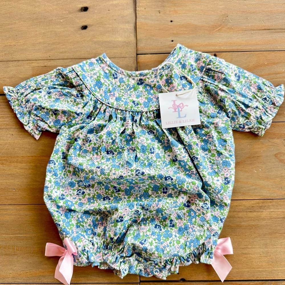 Floral Baby BubbleRomper